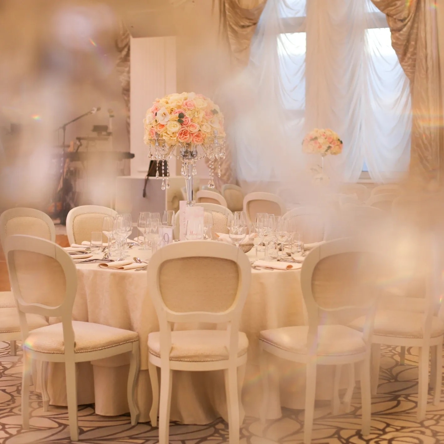Luxury wedding reception